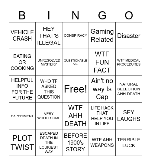 zack d. films Bingo Card