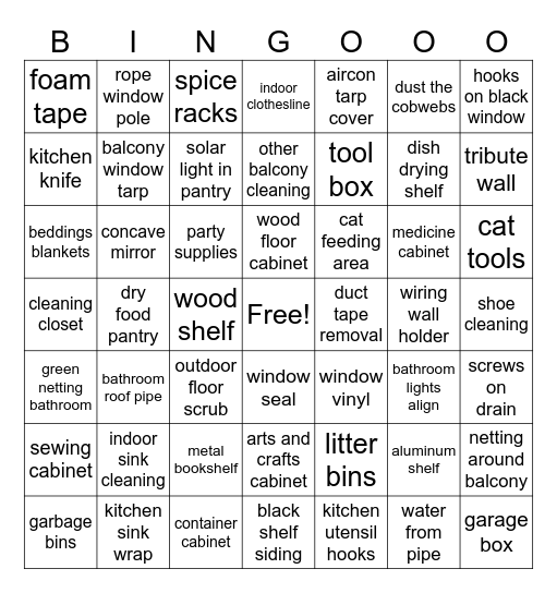 get a sewing machine Bingo Card