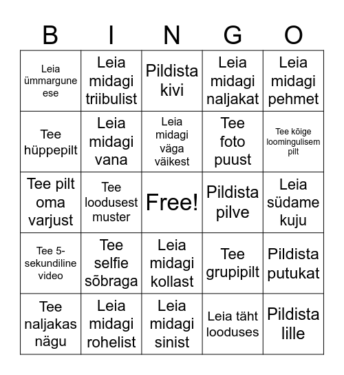 ÕUESÕPPE BINGO Card