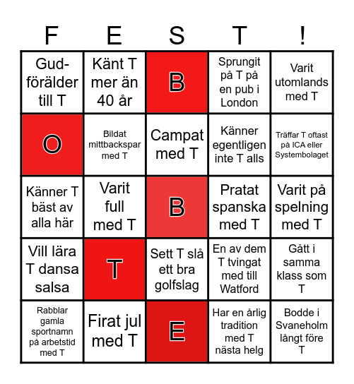 Mingelbingo Card
