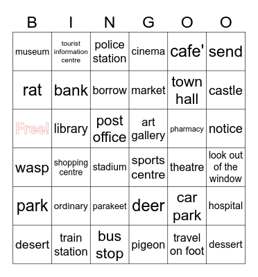 unit 7 isucceed Bingo Card