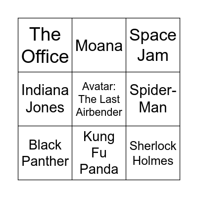 Movie/TV Soundtracks and Scores Bingo Card