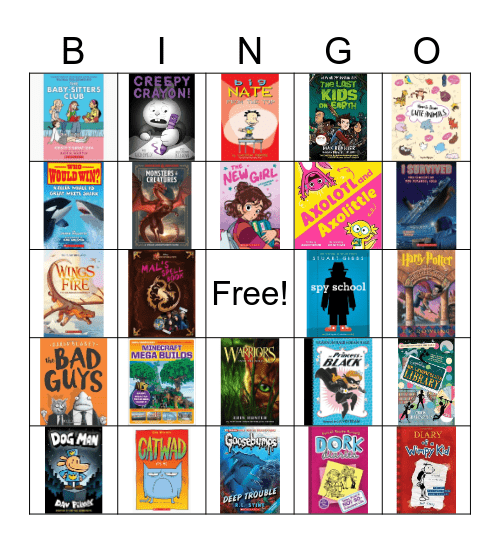 Book Bingo Card