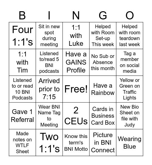 TIDAL REVENUE MAY 2026 Bingo Card