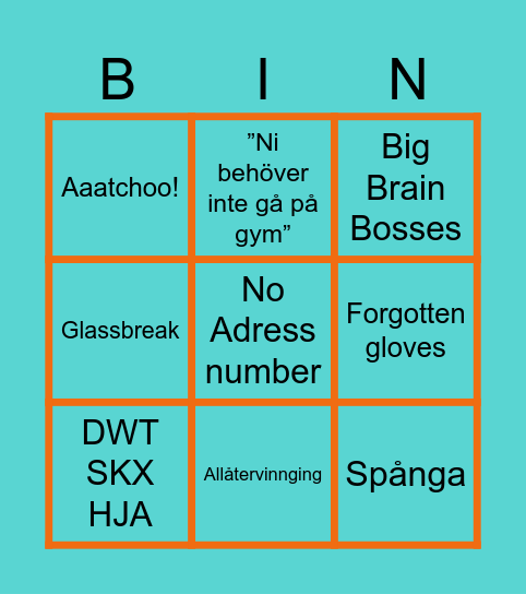 Skräphämtarna Bingo Card