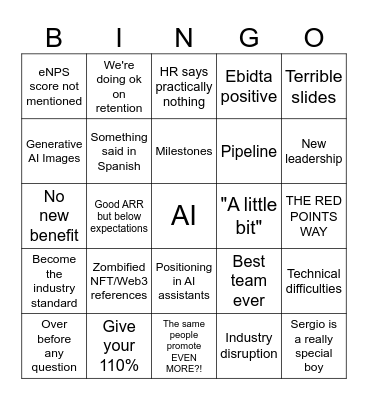 RP 13/05/2026 Bingo Card