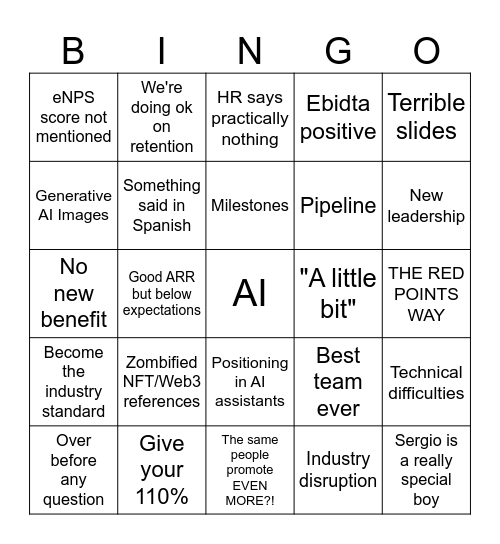 RP 13/05/2026 Bingo Card