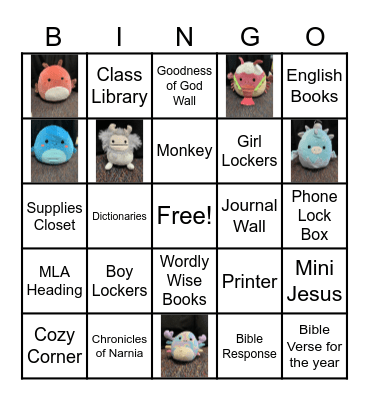 MRS. HIMES HOMEROOM Bingo Card