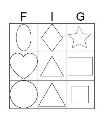 Las Figuras Geometricas Bingo Card