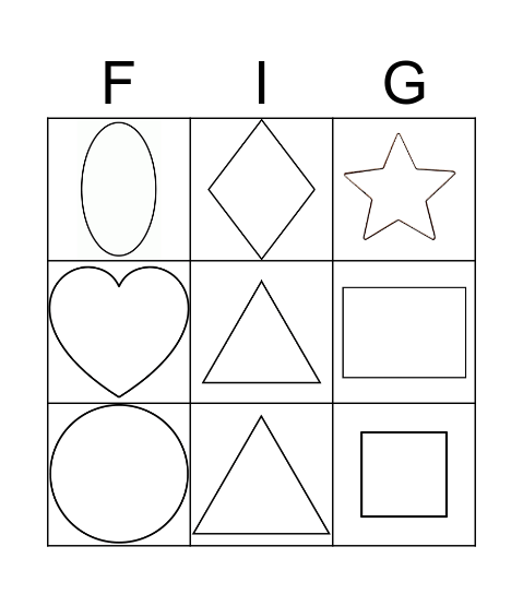 Las Figuras Geometricas Bingo Card