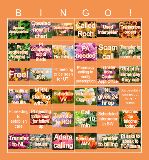 Bingo 5/14/2026 Bingo Card