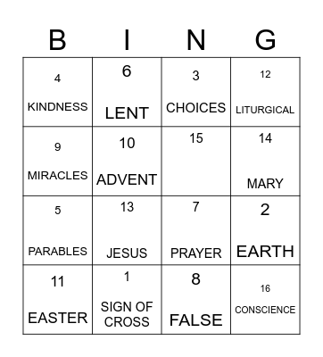 END OF YEAR 2026 Bingo Card