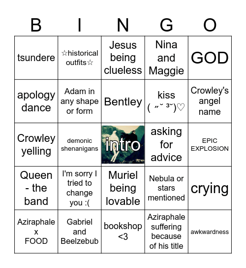 GOOD OMENS 3 Bingo Card
