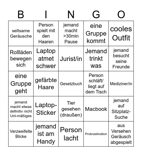 Bib-Bingo Card