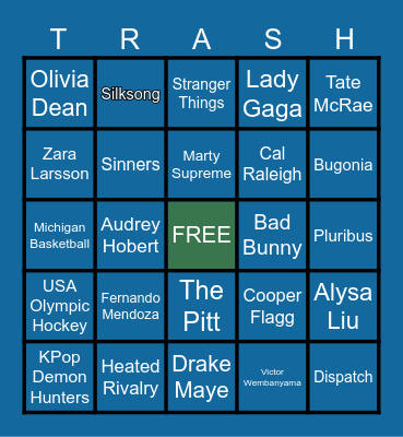 ACRONYM BINGO Card