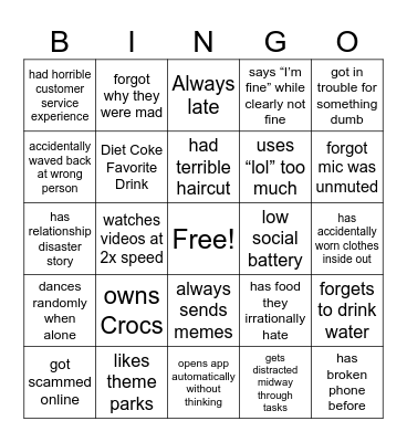 Read Choi 2 Bingo Card