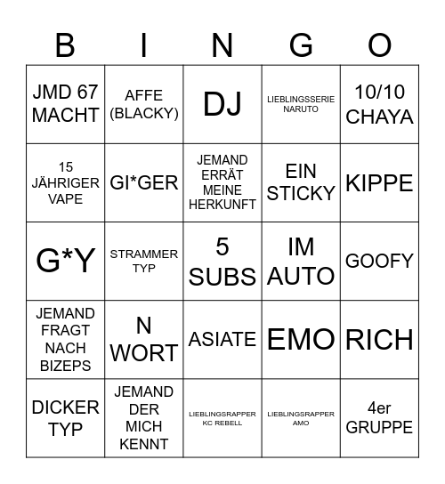 OME BINGO Card