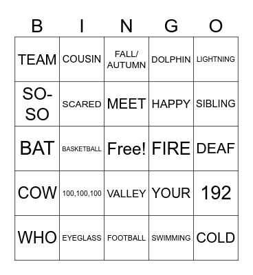 ASL CLUB- FINAL (MAY 13) Bingo Card