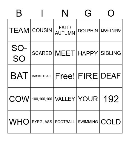 ASL CLUB- FINAL (MAY 13) Bingo Card