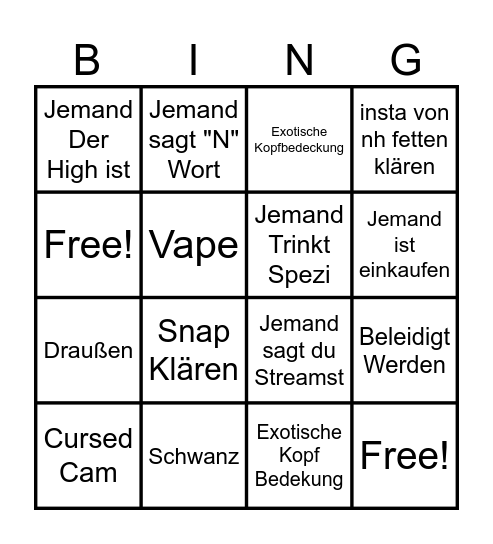Ome Bingo Card