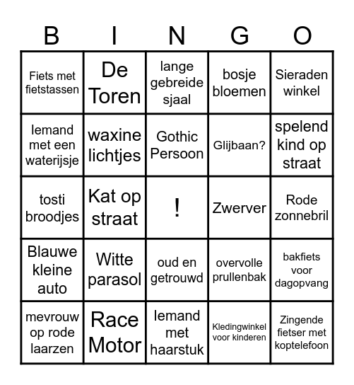 Terras BINGO Card