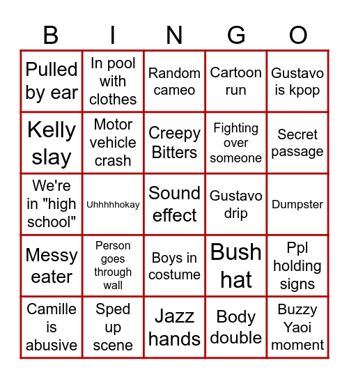 BTR BINGO (S1) Bingo Card