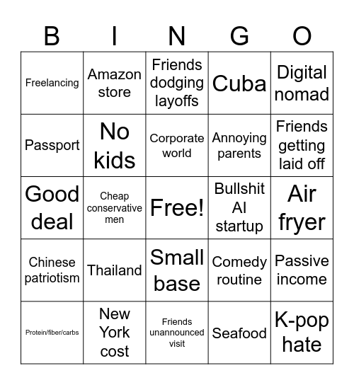 Viki Bingo Card