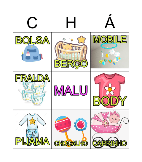 CHÁ DA MALU2 Bingo Card