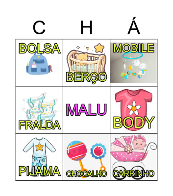 CHÁ DA MALU Bingo Card