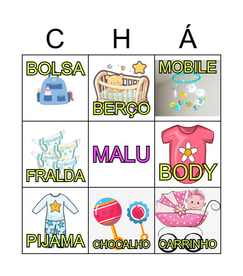CHÁ DA MALU Bingo Card