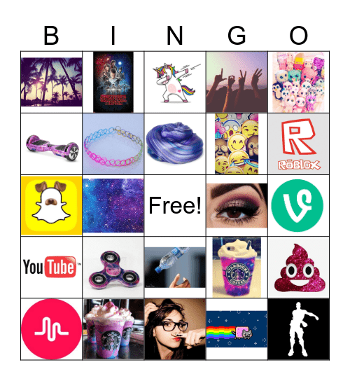 2016 BINGO CARD Bingo Card