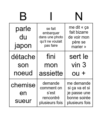 MAYEL Bingo Card