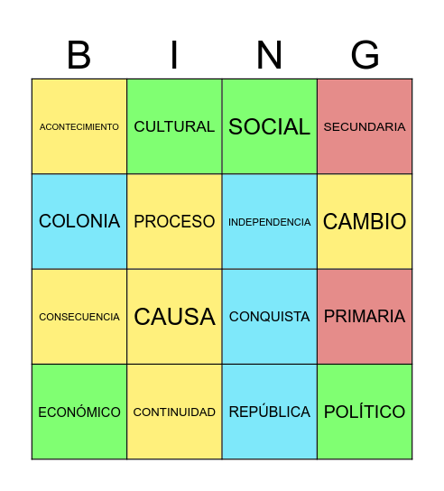 BINGO 5-6 Bingo Card