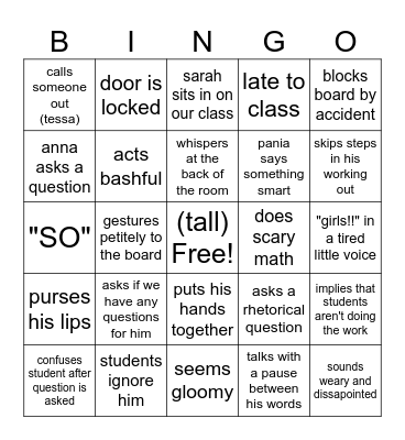 big summer blowout Bingo Card