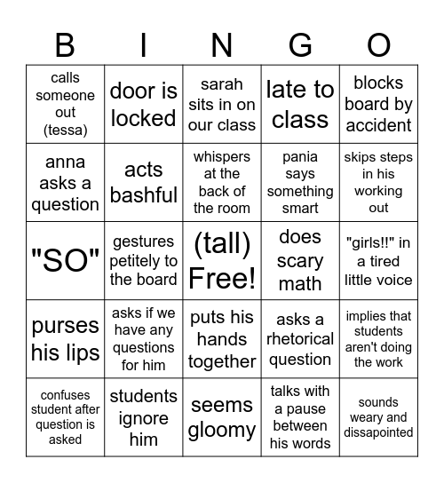 big summer blowout Bingo Card
