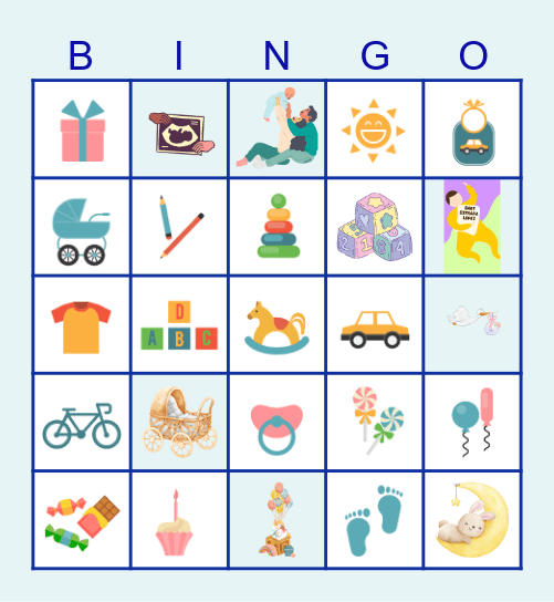 Bingo Baby Shower Emiliano Bingo Card