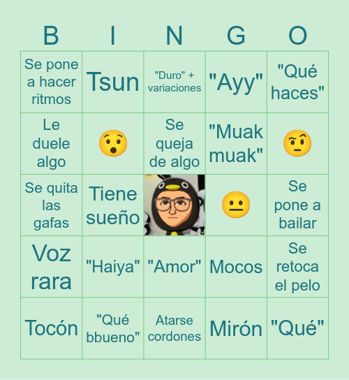Yayel Bingo Card