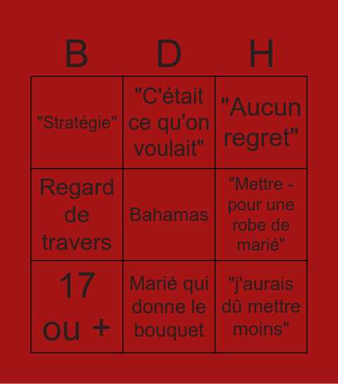 Final Bingo Card