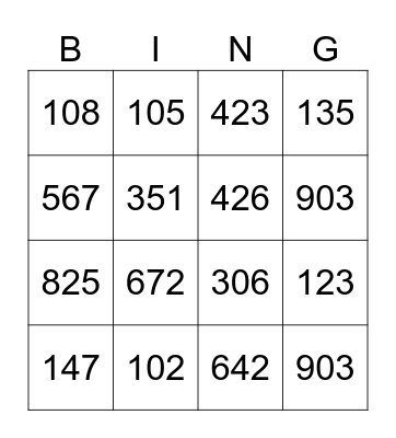 Numere divizibile cu 3 Bingo Card