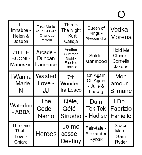 Boozy Bingo Card