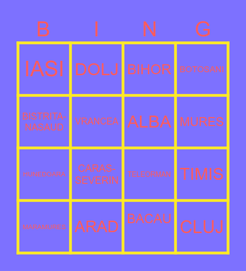 JUDETETE Bingo Card
