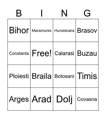 Judete Bingo Card