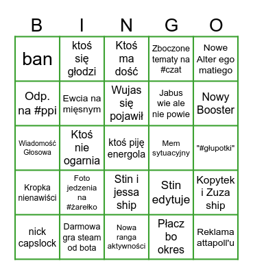 14.05 Bingo Card