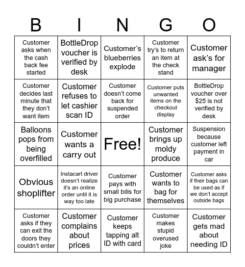 Front End Bingo Card