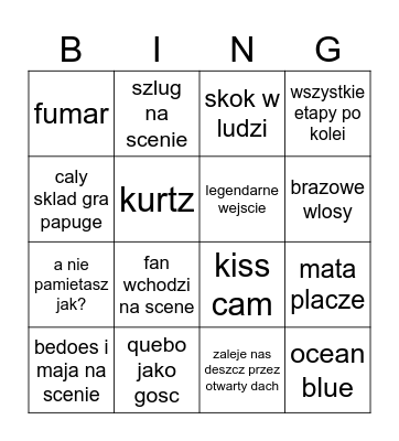 pge mata Bingo Card
