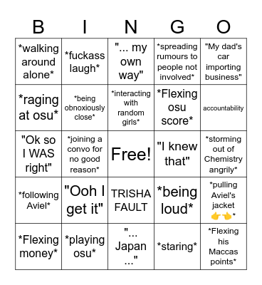 HODEN BINGO 🗣️ Bingo Card