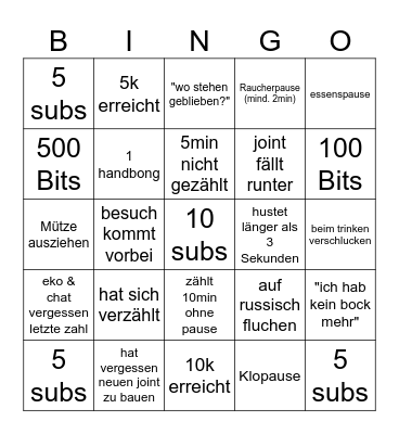 Bingo Card