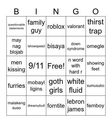 itlog ni nik ig bingo Card