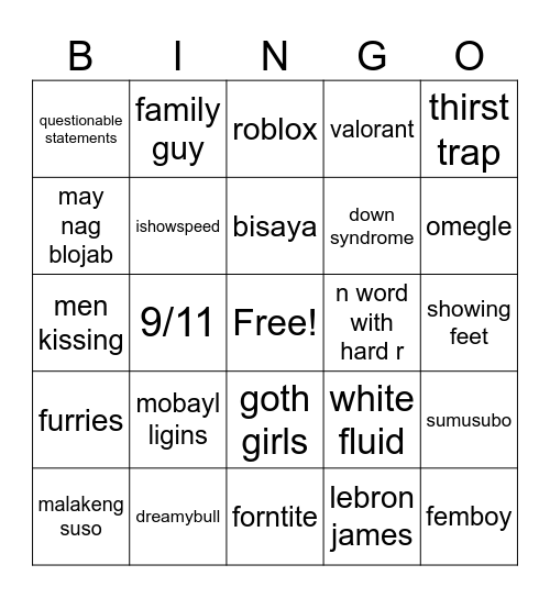 itlog ni nik ig bingo Card