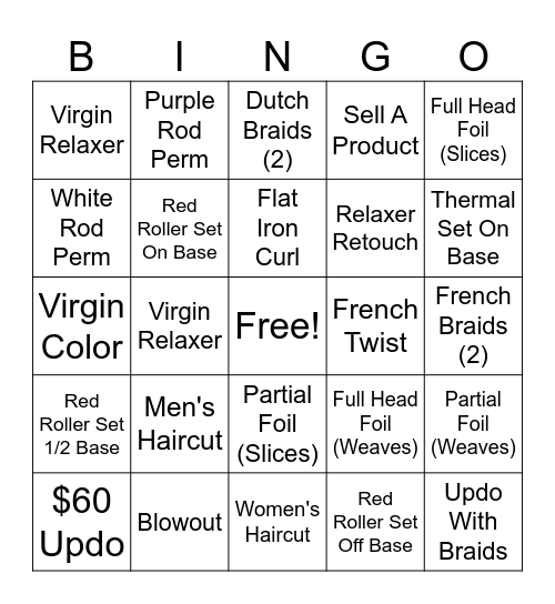 Cosmo Black Out Bingo Card